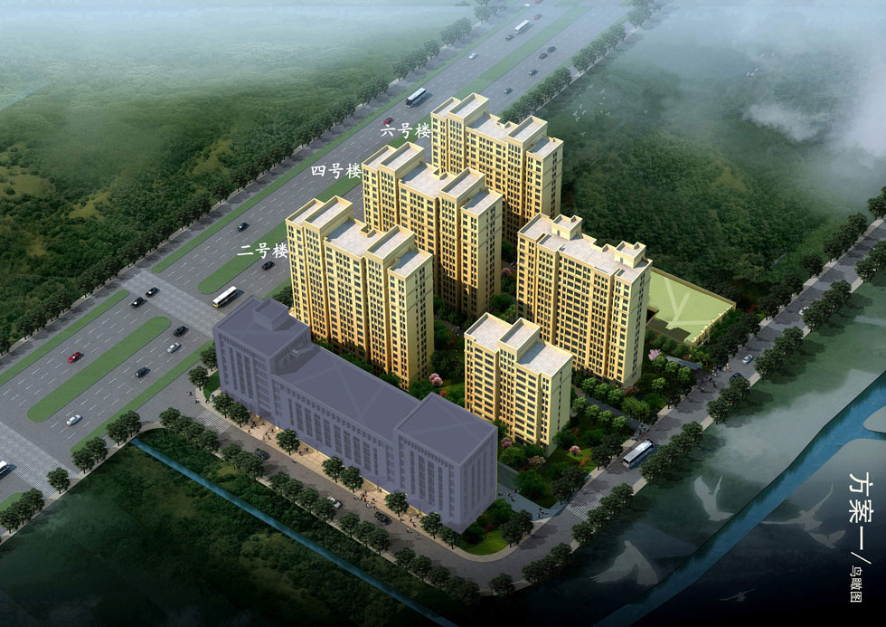 威信佳苑住宅小区鸟瞰