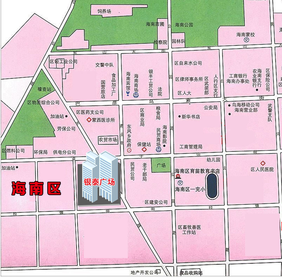 银泰广场商住小区地理位置